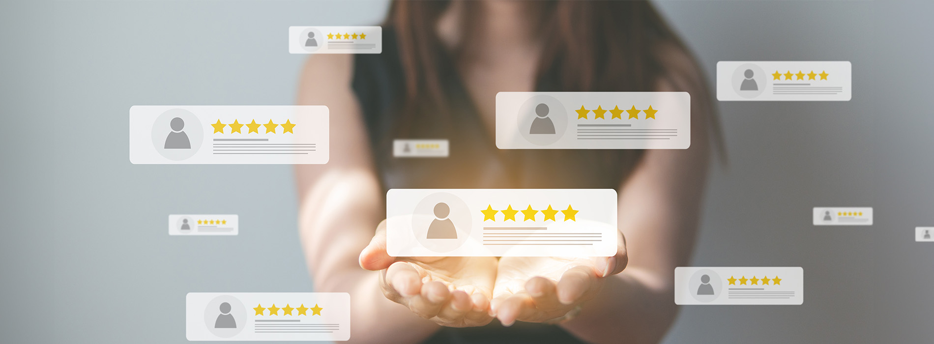 The image displays a person s hand holding a smartphone with an array of social media icons and user profiles, suggesting interaction with various online platforms.